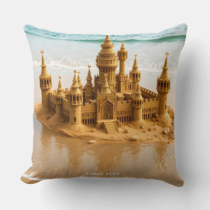 Almofada Fantasy Cute Sand Castle Beach
