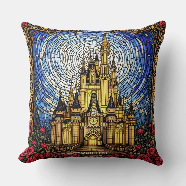 Almofada Fantasy Cute StainGlass Castle (Frente)