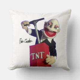 Almofada fantoche punk com êmbolo de TNT