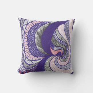 Almofada Farimah | Arte Abstrata Fluida Desenhada à Mão