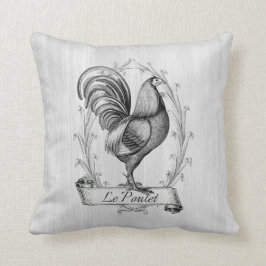 Almofada Farmhouse Rústico País Desenho Mão Francês