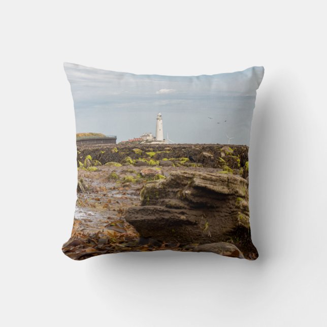 Almofada farol de Whitley Bay  (Frente)