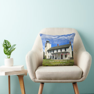 Almofada Farol Horton Point, NY Travesseiro decorativo redo
