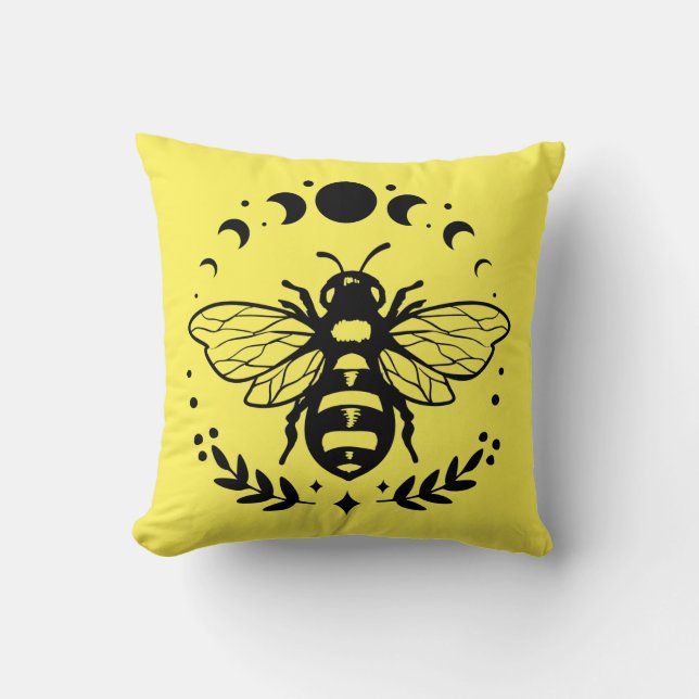 Almofada Fases Da Lua E Da Abelha (Frente)