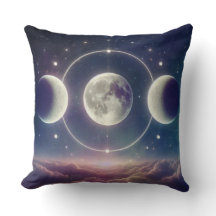 Fases da Lua Tripla – Travesseiro Celestial Lunar
