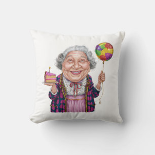 Almofada Fatia de Bolo de Aniversário da Nana Humorística