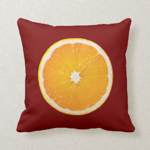Almofada Fatia do citrino da laranja e do limão