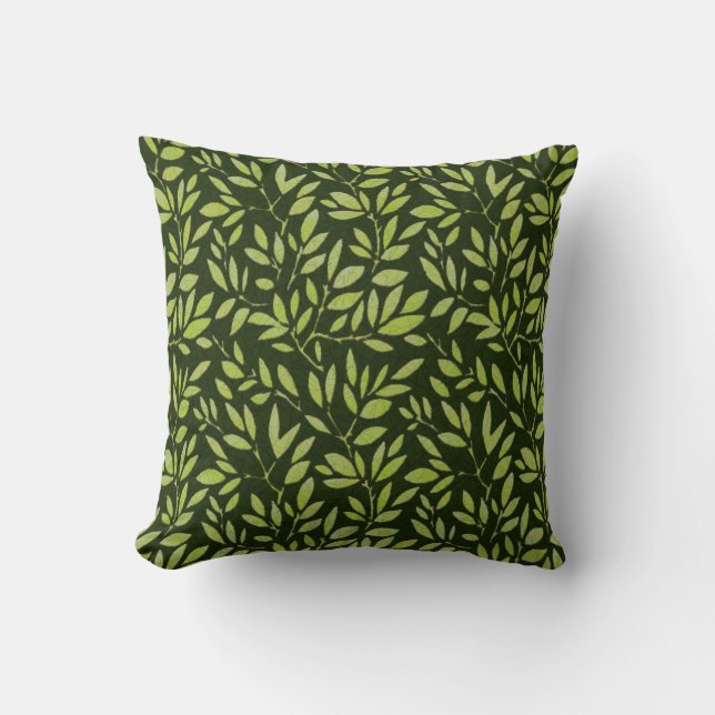 Almofada Faux Batik Green deixa verde (Frente)