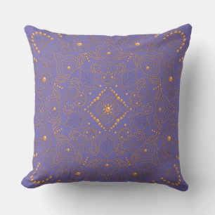 Almofada Faux Dourado Pearl Bead Mandala Impressão