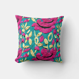 Almofada Faux Embroidery Boho Floral