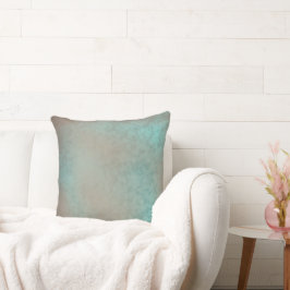 Almofada Faux Lace Pattern Teal Antiquado