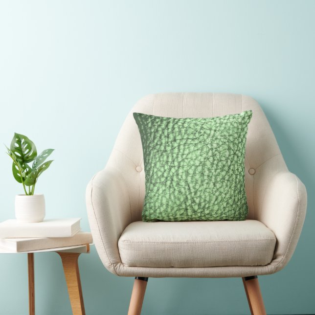 Almofada Faux Leather Mermaid Green (Cadeira)