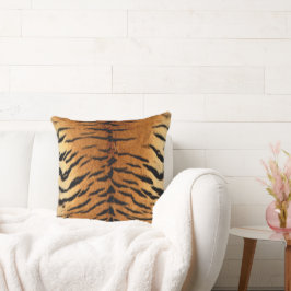 Almofada Faux Siberian Tiger Skin Travesseiro decorativo