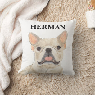 Almofada Fawn Personalizado Tan Frenchie Bulldog Francês