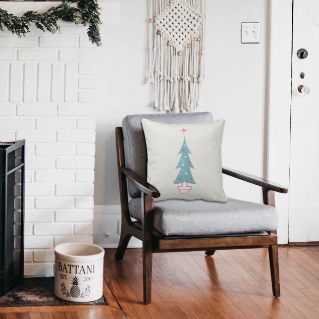 Almofada Fazenda de Árvore de Natal dos anos 50 (Criador carregado)