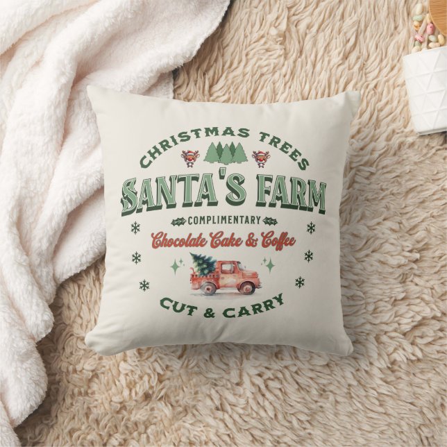 Almofada Fazenda de árvore de Natal dos papais noeis Estilo (Cobertor)