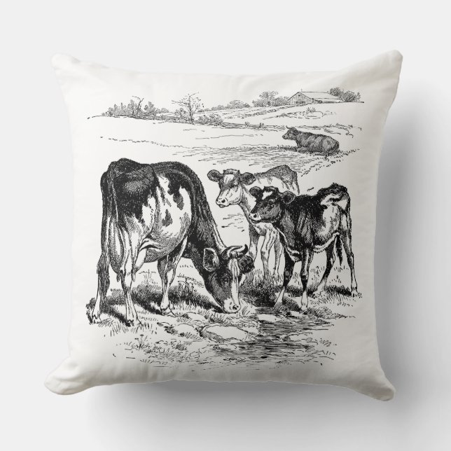 Almofada Fazenda de colheita em bruto (Frente)