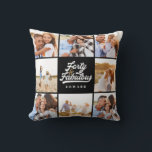 Almofada Fazer 40 - Festa de ouro preto - Festa de aniversá<br><div class="desc">Celebre seu estilo de aniversário de 40 anos com esse design de efeito preto e ouro. Um design moderno com texto de script e gráficos ousados. Altere a cor para personalizar. Parte de uma coleção.</div>