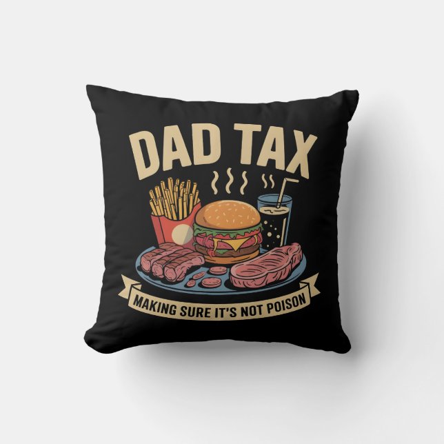 Almofada Fazer de certeza de que não é veneno - Piada Pai (Frente)