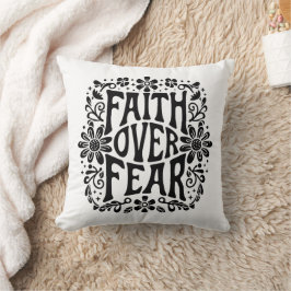 Almofada Fé sobre o temor cristão
