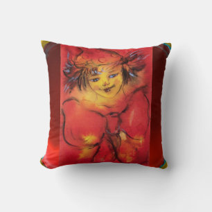 Almofada FECHADO COM FRIBBELO VERMELHO/Bola de Mascarada Ve