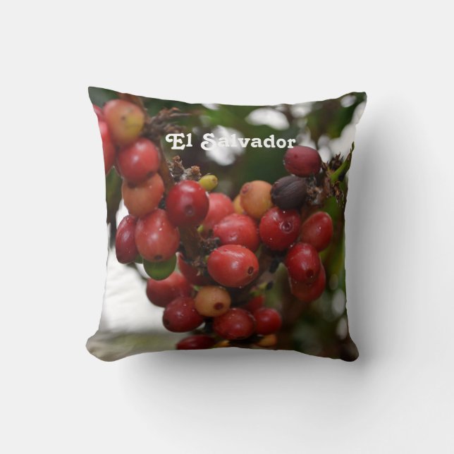 Almofada Feijões de café de El Salvador (Frente)