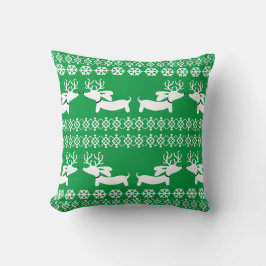 Almofada Feira de Travesseiros de Natal Green Doxie Isle Re