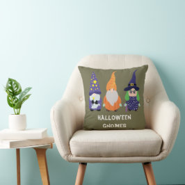 Almofada Feiticeiro Pumpkin Bruxo Halloween Gnomos
