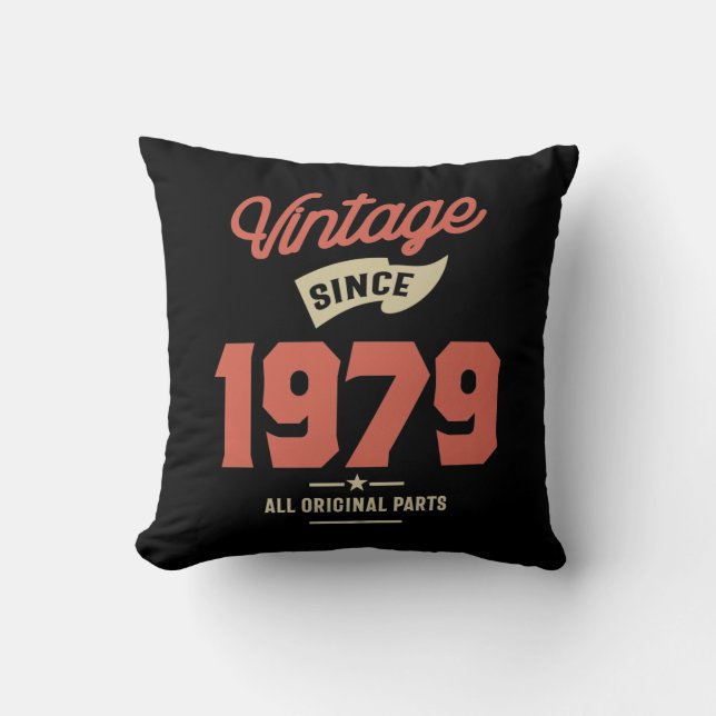 Almofada Feito Em Aniversário De 1979 (Frente)