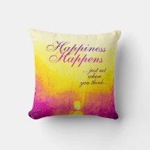 "Felicidade acontece" Amarelo, Design magenta