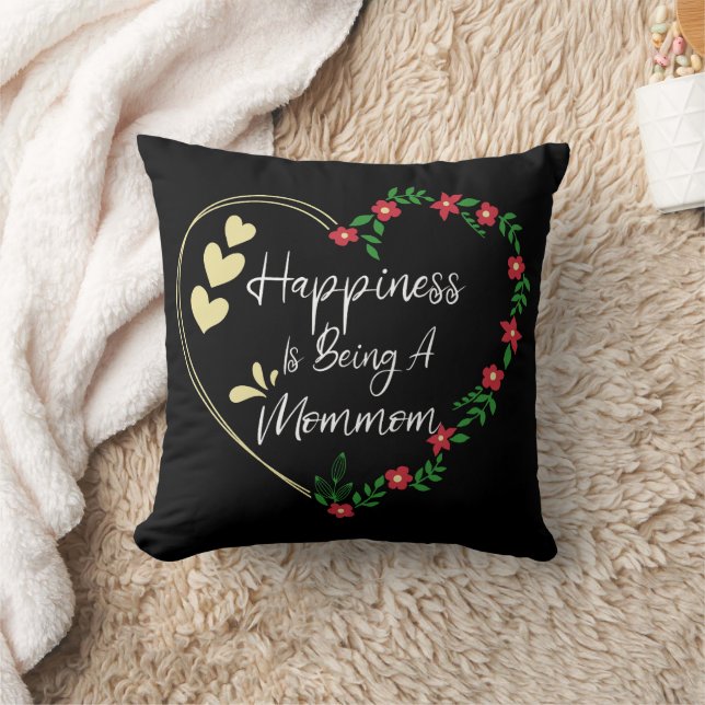 Almofada Felicidade É Ser Uma Mãe Engraçada Nova Avó Bonita (Cobertor)