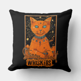 Almofada Feline Tarot Fortune | Design de Gato Cósmico