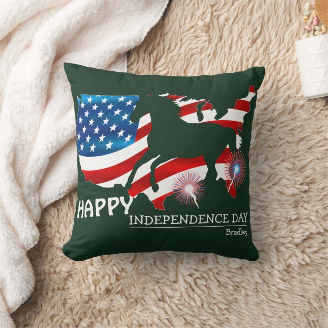 Almofada Feliz 4 de julho Festa do Dia da Independência (Cobertor)