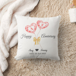 Almofada Feliz Aniversário - Carta Personalizada No Balão V
