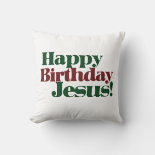 Almofada Feliz aniversário Jesus é Natal
