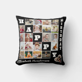 Almofada Feliz Aniversário Personalizado 21 Oferta de Colag