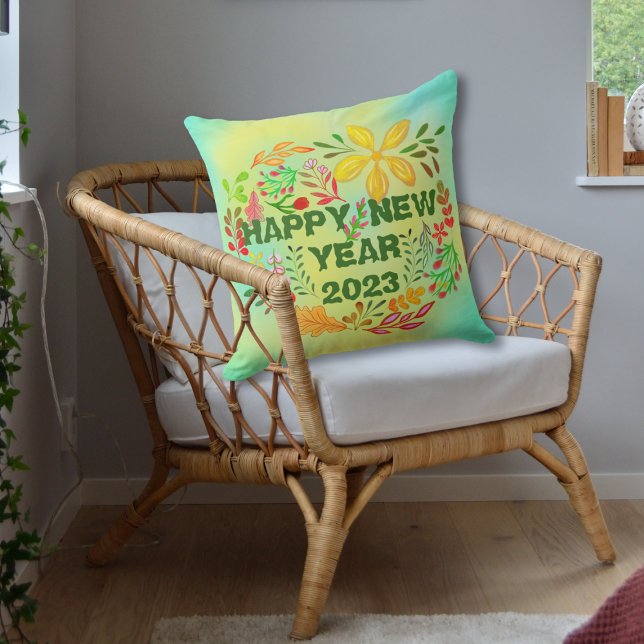 ALMOFADA FELIZ ANO NOVO PERSONALIZADO 20XX (Criador carregado)