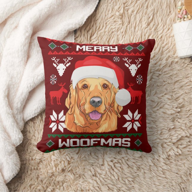 Almofada Feliz de ouro de varejo Woofmas Cachorro (Cobertor)
