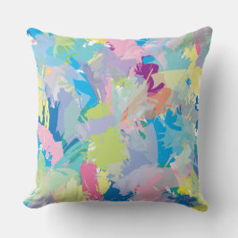 Almofada Feliz Dia Abstrato Art Moderno Na moda Único