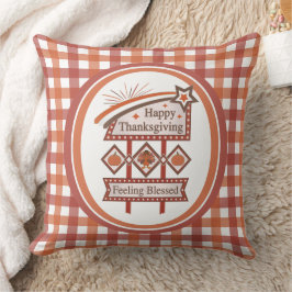 Almofada Feliz Dia de Ação de Graças Sentido Bênção - Sinal