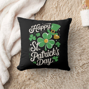 Almofada Feliz Dia de São Patrício Patrimônio Irlandês St P
