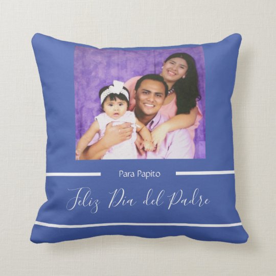 Almofada Feliz Dia Del Padre Dia De Os Pais Azul Espanhol Zazzle Com Br