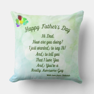 Almofada Feliz Dia do Pai Personalizado