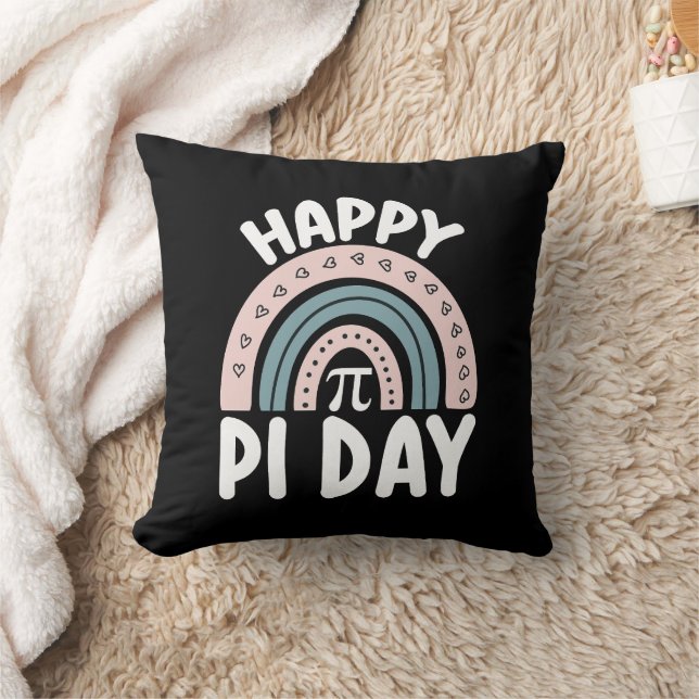 Almofada Feliz Dia do Pi Boho Arco-íris Matemática Matemáti (Cobertor)
