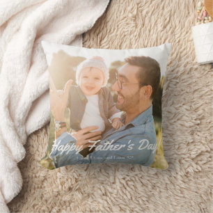 Almofada Feliz Dia dos Pais Melhor Papai Foto Saudação