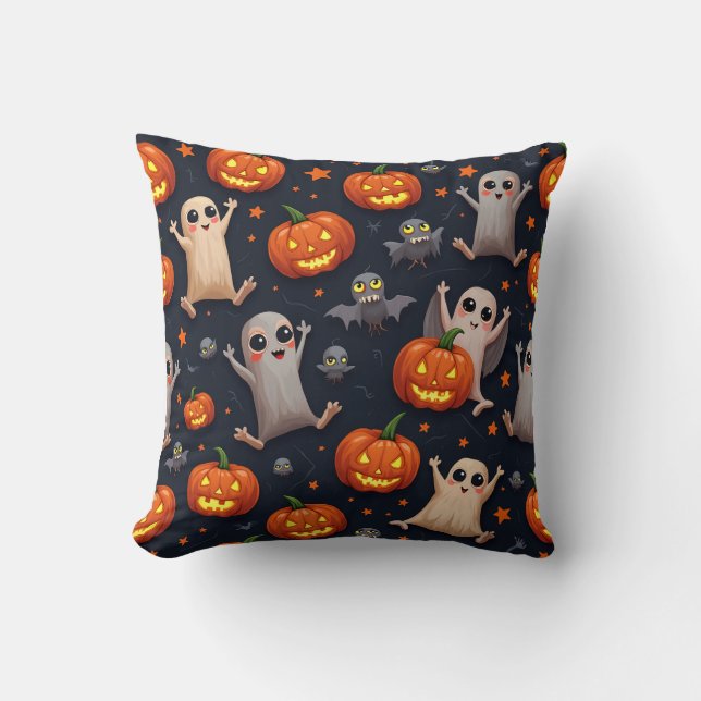 Almofada Feliz Enchimento de Cushion Halloween (Frente)