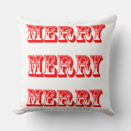 Almofada Feliz, Feliz, Feliz Natal e Feriados Felizes