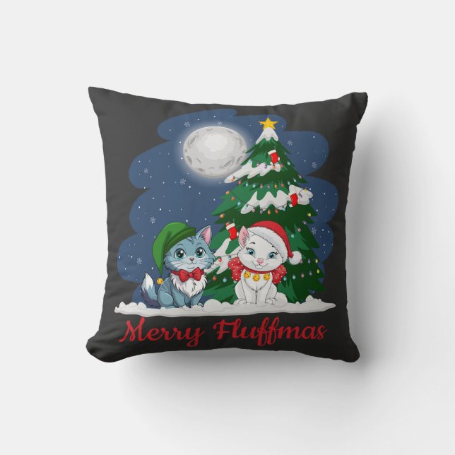 Almofada Feliz Fluffmas Gato Gato (Frente)