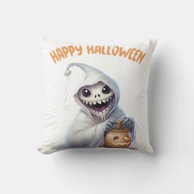 Almofada Feliz Halloween Ghoul (Frente)