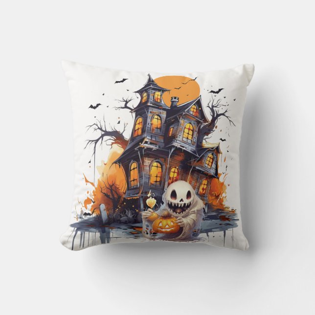 Almofada Feliz Halloween Ghoul (Frente)